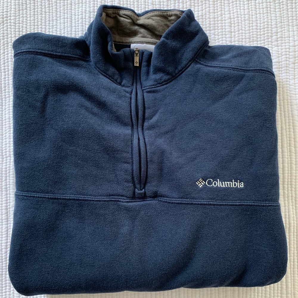 Columbia navy quarter zip